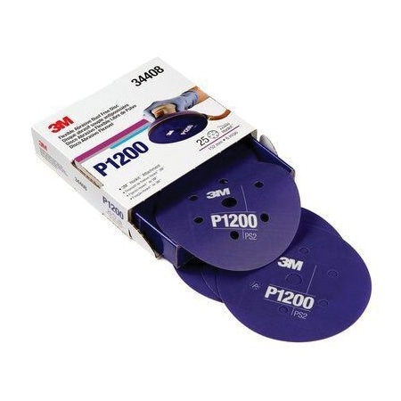 3M 34408, HOOK FLEX ABR DISC, 6 IN, 7HL, P12005, 25PK 7000120197